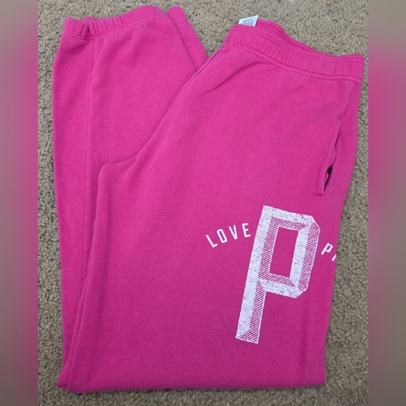 PINK Victoria's Secret Oversized Vintage Pocket Sweatpants Joggers - Picture 2 of 7